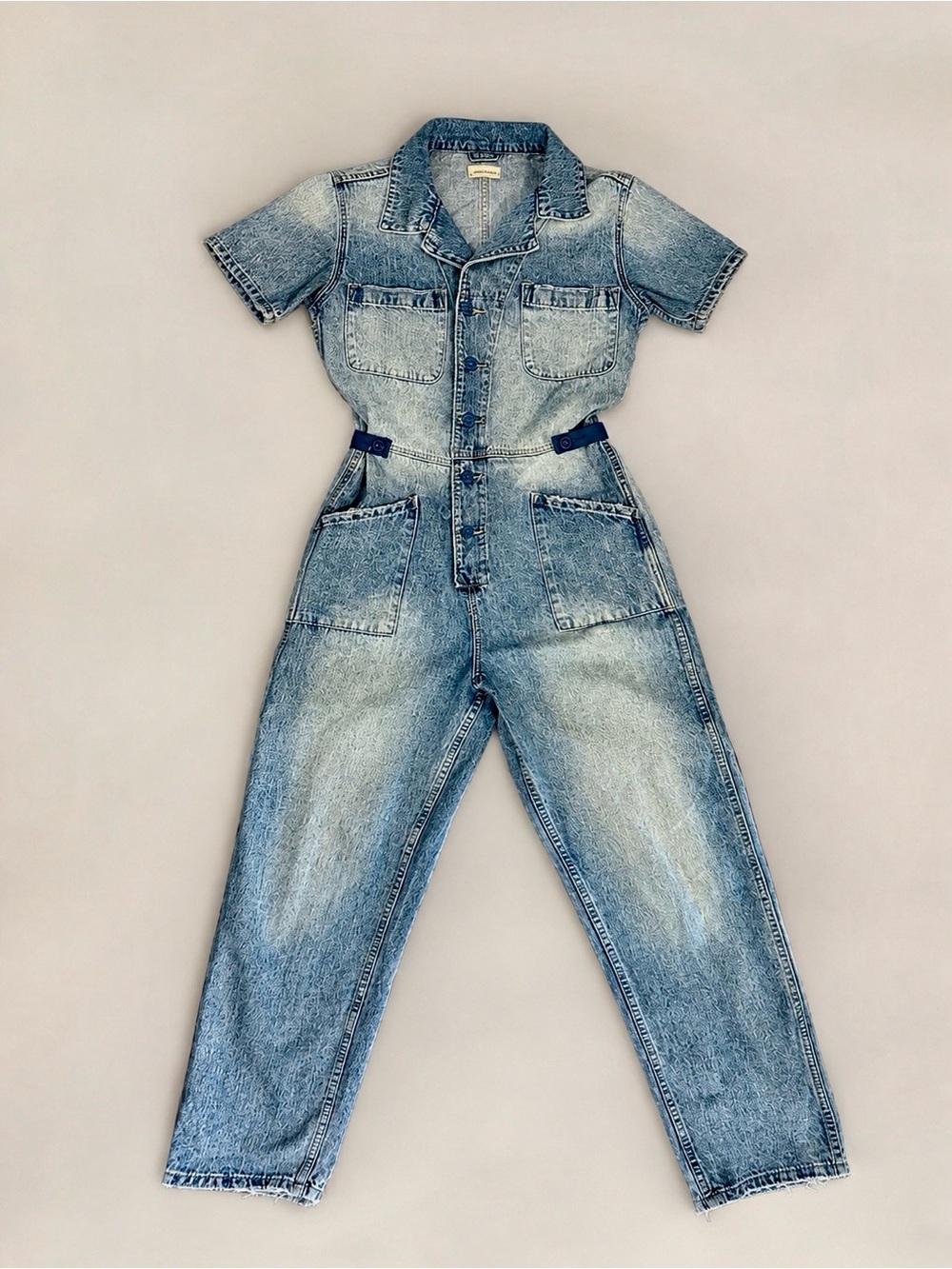 Light Wash Denim Jumpsuit Romper